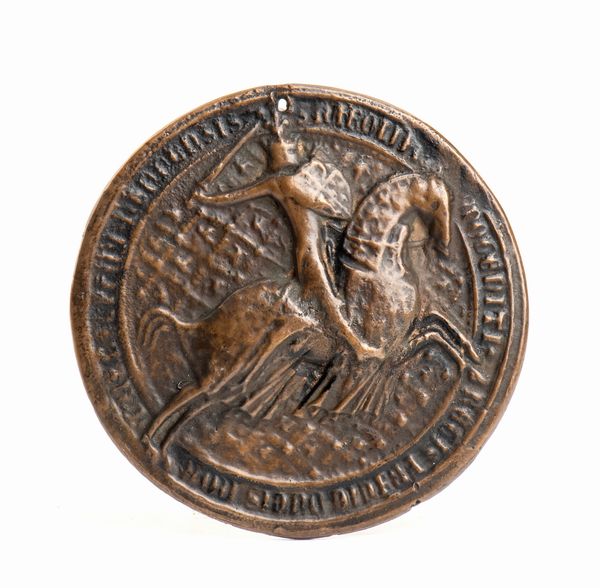 Copia di sigilli francesi in bronzo. Lotto di due  - Asta Placchette e medaglie dal XIV al XIX secolo - Associazione Nazionale - Case d'Asta italiane