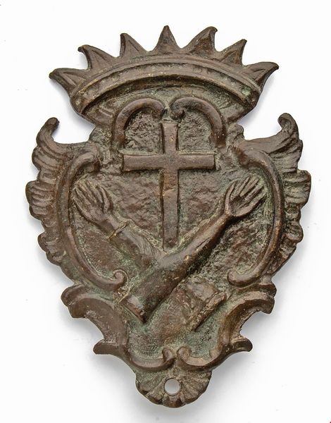 Confraternita Frati Cappuccini  - Asta Placchette e medaglie dal XIV al XIX secolo - Associazione Nazionale - Case d'Asta italiane