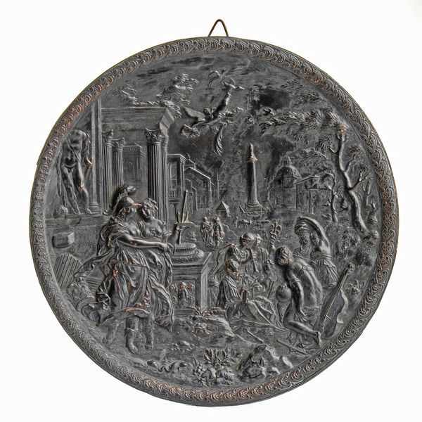 Hans Jakob Bayr, Cerchia di : Raffigurazione delle Arti  - Asta Placchette e medaglie dal XIV al XIX secolo - Associazione Nazionale - Case d'Asta italiane