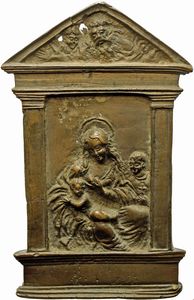 Galeazzo Mondella Moderno - MADONNA DEL LATTE E SAN MINIATO