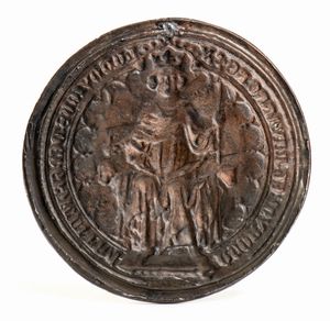 Copia di sigilli francesi in piombo. Lotto di due  - Asta Placchette e medaglie dal XIV al XIX secolo - Associazione Nazionale - Case d'Asta italiane