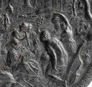 Hans Jakob Bayr, Cerchia di : Raffigurazione delle Arti  - Asta Placchette e medaglie dal XIV al XIX secolo - Associazione Nazionale - Case d'Asta italiane