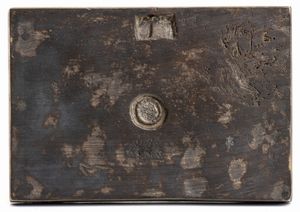 François Du Quesnoy, Cerchia di : Satiro con la  capra Amaltea  e putti/ Sileno dormiente  - Asta Placchette e medaglie dal XIV al XIX secolo - Associazione Nazionale - Case d'Asta italiane