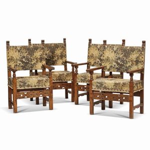 OTTO SEGGIOLONI, ITALIA SETTENTRIONALE, SECOLO XVII  - Asta MOBILI E OGGETTI D'ARTE DA COLLEZIONI PRIVATE - Associazione Nazionale - Case d'Asta italiane