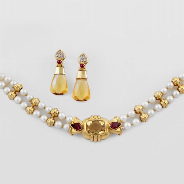 COLLANA E ORECCHINI  - Asta Gioielli Importanti - Associazione Nazionale - Case d'Asta italiane