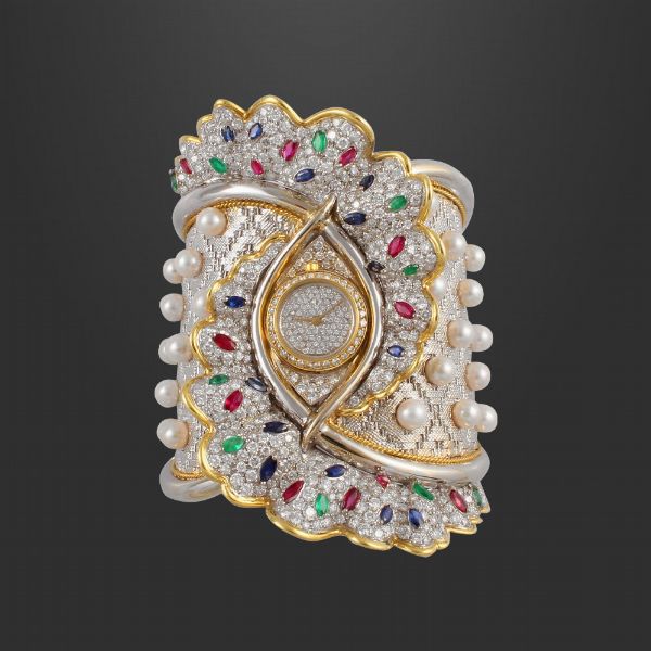 IMPORTANTE BRACCIALE OROLOGIO  - Asta Gioielli Importanti - Associazione Nazionale - Case d'Asta italiane
