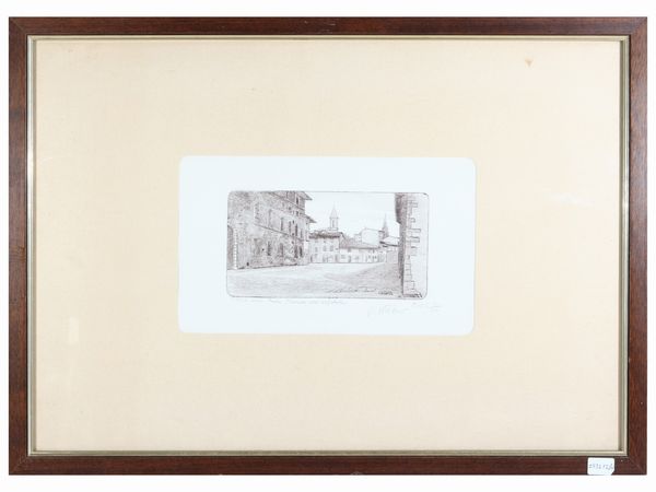 VIVIANO VIVIANI : Vedute di citt�  - Asta Arte Moderna e Contemporanea - Associazione Nazionale - Case d'Asta italiane