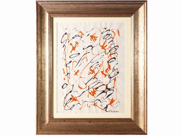 GIULIO TURCATO : Ghirigori, fine anni Sessanta  - Asta Arte Moderna e Contemporanea - Associazione Nazionale - Case d'Asta italiane