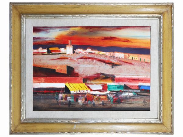 Salvatore Magazzini : Marrakech  - Asta Arte Moderna e Contemporanea - Associazione Nazionale - Case d'Asta italiane