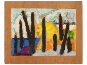 Osvaldo Medici Del Vascello - Movimento curvilineo 1968 - Paese sul mare 1961 - Studio 1962