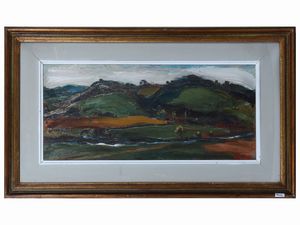 Rutilio Muti - Colline del Mugello o Poggio della Ginestra 1970