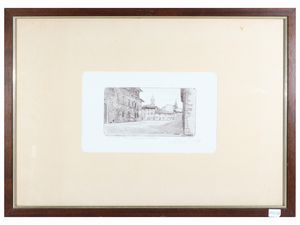 VIVIANO VIVIANI : Vedute di citt�  - Asta Arte Moderna e Contemporanea - Associazione Nazionale - Case d'Asta italiane