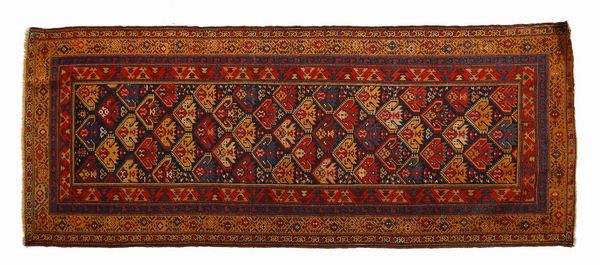 SHIRWAN : Tappeto Caucasico con decorazioni geometriche  - Asta Asta 423 | ARTE ANTICA E DEL XIX SECOLO Online - Associazione Nazionale - Case d'Asta italiane