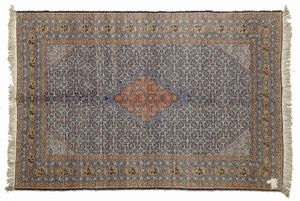 PAKISTAN : Tappeto con medaglione centrale e decorazioni geometriche  - Asta Asta 423 | ARTE ANTICA E DEL XIX SECOLO Online - Associazione Nazionale - Case d'Asta italiane