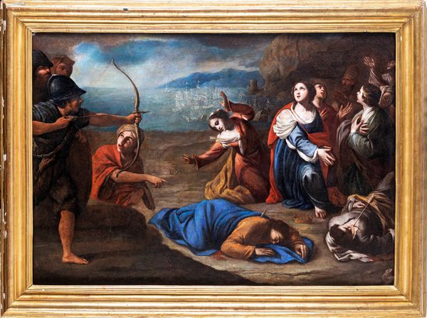 Massimo Stanzione : Martirio di Sant'Orsola  - Asta Dipinti del XIX Secolo - Associazione Nazionale - Case d'Asta italiane