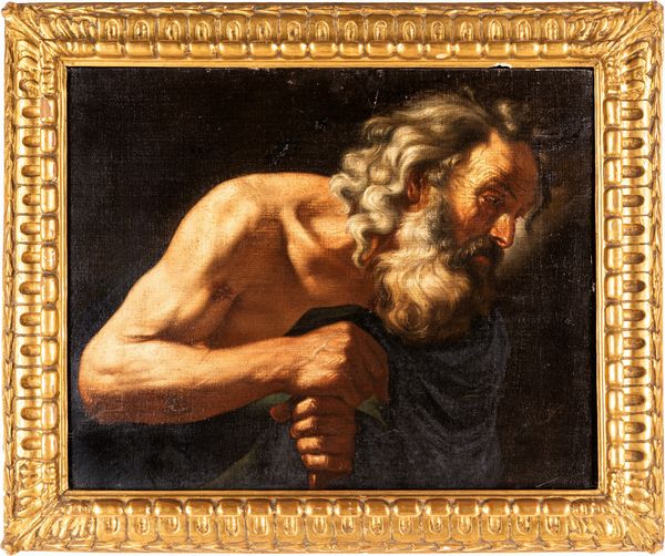 Giacinto Brandi, Attribuito a, : San Tommaso  - Asta Dipinti del XIX Secolo - Associazione Nazionale - Case d'Asta italiane