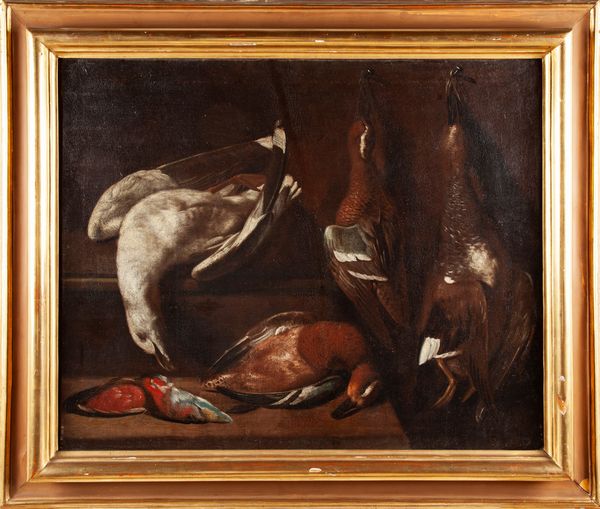 Arcangelo Resani, Attribuito a : Natura morta con cacciagione  - Asta Dipinti del XIX Secolo - Associazione Nazionale - Case d'Asta italiane