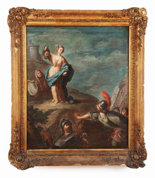 Scuola napoletana del XVIII secolo : Giuditta e Oloferne  - Asta Dipinti del XIX Secolo - Associazione Nazionale - Case d'Asta italiane