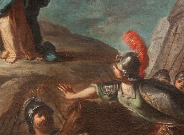 Scuola napoletana del XVIII secolo : Giuditta e Oloferne  - Asta Dipinti del XIX Secolo - Associazione Nazionale - Case d'Asta italiane