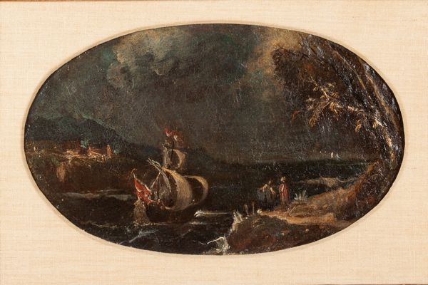 Scuola veneta del XVII secolo : Paesaggi con animali  - Asta Dipinti del XIX Secolo - Associazione Nazionale - Case d'Asta italiane