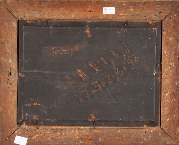 PITTORE DEL XIX SECOLO : Paesaggio con fiume ghiacciato  - Asta Dipinti del XIX Secolo - Associazione Nazionale - Case d'Asta italiane