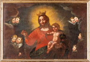 Scuola bolognese del XVII secolo - Madonna col Bambino