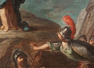 Scuola napoletana del XVIII secolo : Giuditta e Oloferne  - Asta Dipinti del XIX Secolo - Associazione Nazionale - Case d'Asta italiane