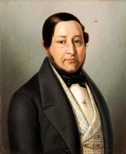 Scuola lombarda del XIX secolo : Coppia di ritratti di coniugi  - Asta Dipinti del XIX Secolo - Associazione Nazionale - Case d'Asta italiane