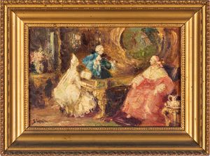 VINCENZO CAPRILE - Interno con cardinali