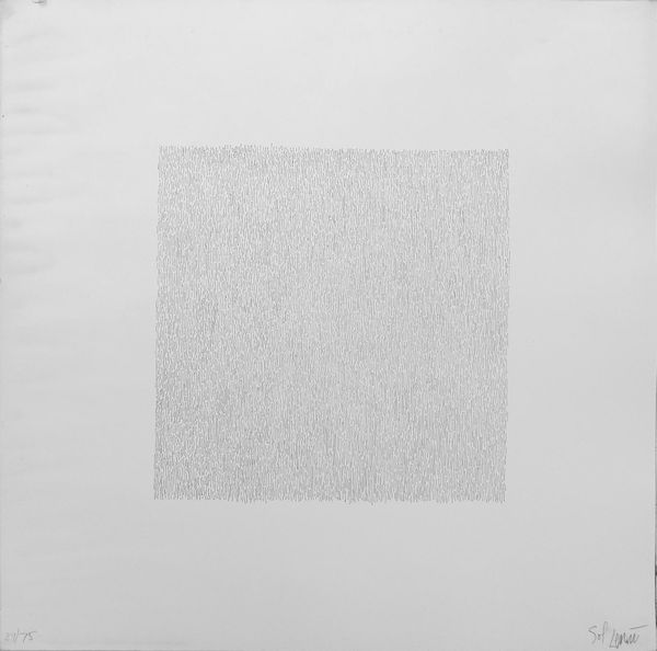 LEWITT SOL (1928 - 2007) : Vertical Lines, Not Touching.  - Asta Asta 424 | GRAFICA MODERNA, FOTOGRAFIA E MULTIPLI D'AUTORE Online - Associazione Nazionale - Case d'Asta italiane