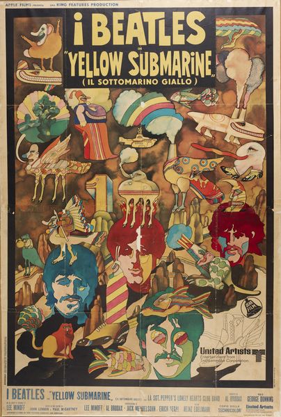 AUTORE NON IDENTIFICATO : The Beatles in 'Yellow Submarine'.  - Asta Asta 424 | GRAFICA MODERNA, FOTOGRAFIA E MULTIPLI D'AUTORE Online - Associazione Nazionale - Case d'Asta italiane