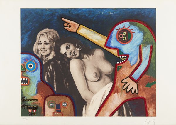 BAJ ENRICO (1924 - 2003) : Ninon de Lanclos e Eleonora di Navarra sorprese dal Duca di Enghien.  - Asta Asta 424 | GRAFICA MODERNA, FOTOGRAFIA E MULTIPLI D'AUTORE Online - Associazione Nazionale - Case d'Asta italiane