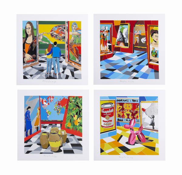 NESPOLO UGO (n. 1941) : Museum Display.  - Asta Asta 424 | GRAFICA MODERNA, FOTOGRAFIA E MULTIPLI D'AUTORE Online - Associazione Nazionale - Case d'Asta italiane