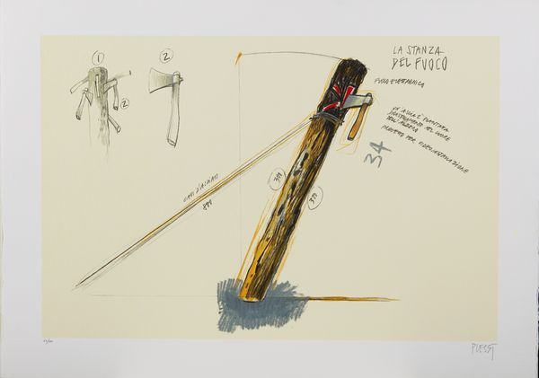 PLESSI FABRIZIO (n. 1940) : Waterfire.  - Asta Asta 424 | GRAFICA MODERNA, FOTOGRAFIA E MULTIPLI D'AUTORE Online - Associazione Nazionale - Case d'Asta italiane