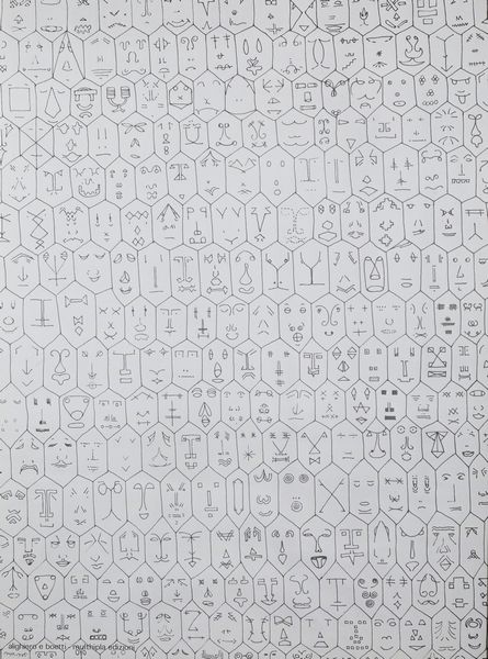 BOETTI ALIGHIERO (1940 - 1994) : Faccine.  - Asta Asta 424 | GRAFICA MODERNA, FOTOGRAFIA E MULTIPLI D'AUTORE Online - Associazione Nazionale - Case d'Asta italiane