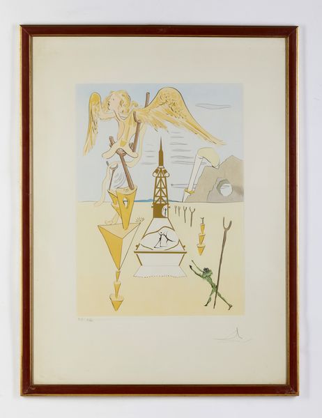 DALI' SALVADOR (1904 - 1989) : Dalla cartella: Hommage  Leonardo da Vinci (Great American Inventions)  - Asta Asta 424 | GRAFICA MODERNA, FOTOGRAFIA E MULTIPLI D'AUTORE Online - Associazione Nazionale - Case d'Asta italiane