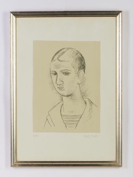 CARRA' CARLO (1881 - 1966) : Testa di ragazzo.  - Asta Asta 424 | GRAFICA MODERNA, FOTOGRAFIA E MULTIPLI D'AUTORE Online - Associazione Nazionale - Case d'Asta italiane