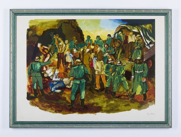 GUTTUSO RENATO (1912 - 1987) : Dalla cartella Gott Mit Uns.  - Asta Asta 424 | GRAFICA MODERNA, FOTOGRAFIA E MULTIPLI D'AUTORE Online - Associazione Nazionale - Case d'Asta italiane