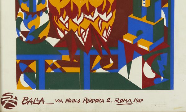 BALLA GIACOMO (1871 - 1958) : Futurrealt. Balla, Via Nicolo Porpora 2.  - Asta Asta 424 | GRAFICA MODERNA, FOTOGRAFIA E MULTIPLI D'AUTORE Online - Associazione Nazionale - Case d'Asta italiane