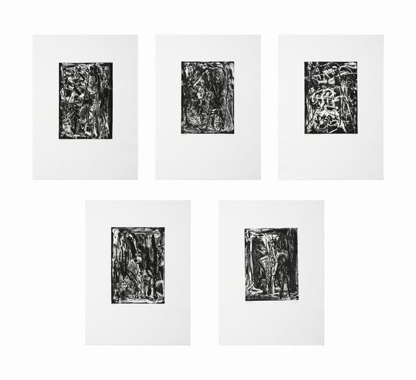 VEDOVA EMILIO (1919 - 2006) : Specchi (cartella completa).  - Asta Asta 424 | GRAFICA MODERNA, FOTOGRAFIA E MULTIPLI D'AUTORE Online - Associazione Nazionale - Case d'Asta italiane