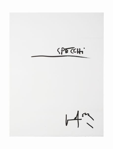 VEDOVA EMILIO (1919 - 2006) : Specchi (cartella completa).  - Asta Asta 424 | GRAFICA MODERNA, FOTOGRAFIA E MULTIPLI D'AUTORE Online - Associazione Nazionale - Case d'Asta italiane