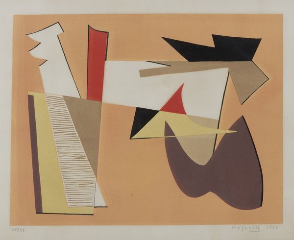 MAGNELLI ALBERTO (1888 - 1971) : Composizione.  - Asta Asta 424 | GRAFICA MODERNA, FOTOGRAFIA E MULTIPLI D'AUTORE Online - Associazione Nazionale - Case d'Asta italiane