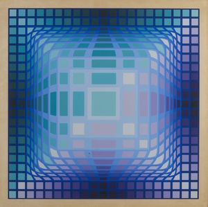 VASARELY VICTOR (1906 - 1997) - Koska-Pint, from Gaia.