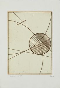 VERONESI LUIGI (1908 - 1998) : Lotto composto da n.2 fogli. Senza titolo.  - Asta Asta 424 | GRAFICA MODERNA, FOTOGRAFIA E MULTIPLI D'AUTORE Online - Associazione Nazionale - Case d'Asta italiane