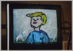 SCHIFANO MARIO (1934 - 1998) : Senza titolo.  - Asta Asta 424 | GRAFICA MODERNA, FOTOGRAFIA E MULTIPLI D'AUTORE Online - Associazione Nazionale - Case d'Asta italiane