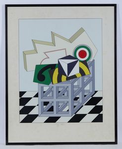 DEL PEZZO LUCIO (1933 - 2020) : Senza titolo.  - Asta Asta 424 | GRAFICA MODERNA, FOTOGRAFIA E MULTIPLI D'AUTORE Online - Associazione Nazionale - Case d'Asta italiane