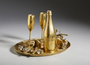 SPOERRI DANIEL (n. 1930) : L'heure bleue.  - Asta Asta 424 | GRAFICA MODERNA, FOTOGRAFIA E MULTIPLI D'AUTORE Online - Associazione Nazionale - Case d'Asta italiane