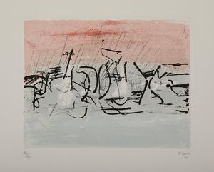 MOORE HENRY (1898 - 1986) : Storm at Forte dei Marmi.  - Asta Asta 424 | GRAFICA MODERNA, FOTOGRAFIA E MULTIPLI D'AUTORE Online - Associazione Nazionale - Case d'Asta italiane