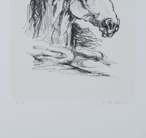 DE CHIRICO GIORGIO (1888 - 1978) : Bucefalo.  - Asta Asta 424 | GRAFICA MODERNA, FOTOGRAFIA E MULTIPLI D'AUTORE Online - Associazione Nazionale - Case d'Asta italiane