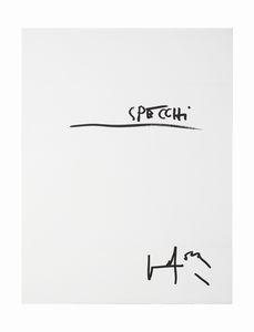 VEDOVA EMILIO (1919 - 2006) : Specchi (cartella completa).  - Asta Asta 424 | GRAFICA MODERNA, FOTOGRAFIA E MULTIPLI D'AUTORE Online - Associazione Nazionale - Case d'Asta italiane